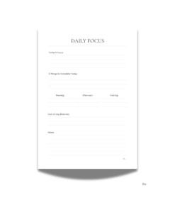 The Index Co. Daily Focus Planner