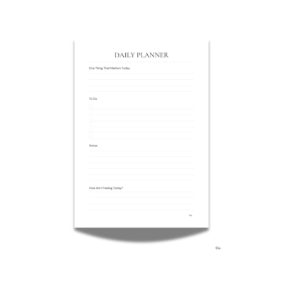 The Index Co. Daily Planner