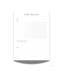 The Index Co. Habit Tracker