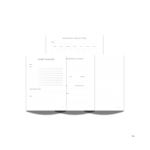 The Index Co. Monthly Planning Bundle