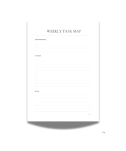 Weekly Task Map Planner