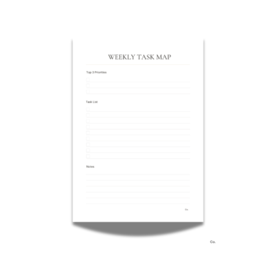Weekly Task Map Planner